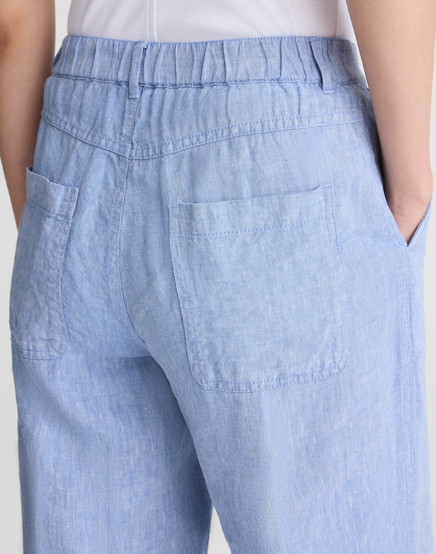 Madewell The Zoe Relaxed Straight Pant in 100% Linen