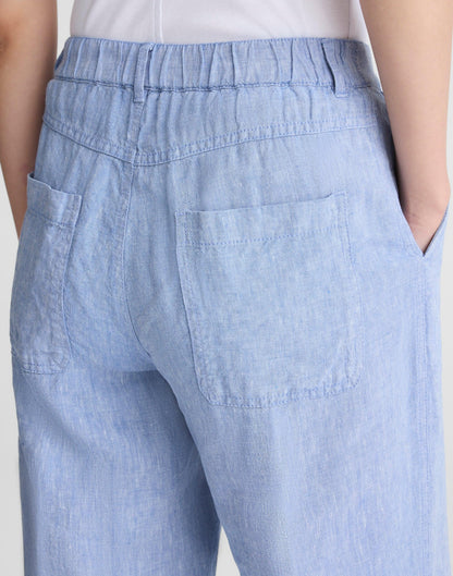 Madewell The Zoe Relaxed Straight Pant in 100% Linen