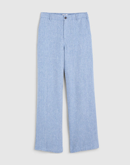 Madewell The Zoe Relaxed Straight Pant in 100% Linen