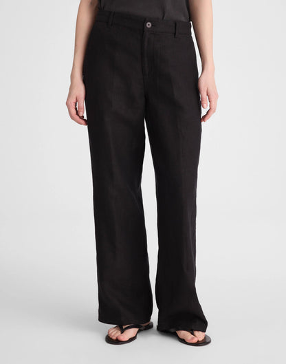 Madewell The Zoe Relaxed Straight Pant in 100% Linen