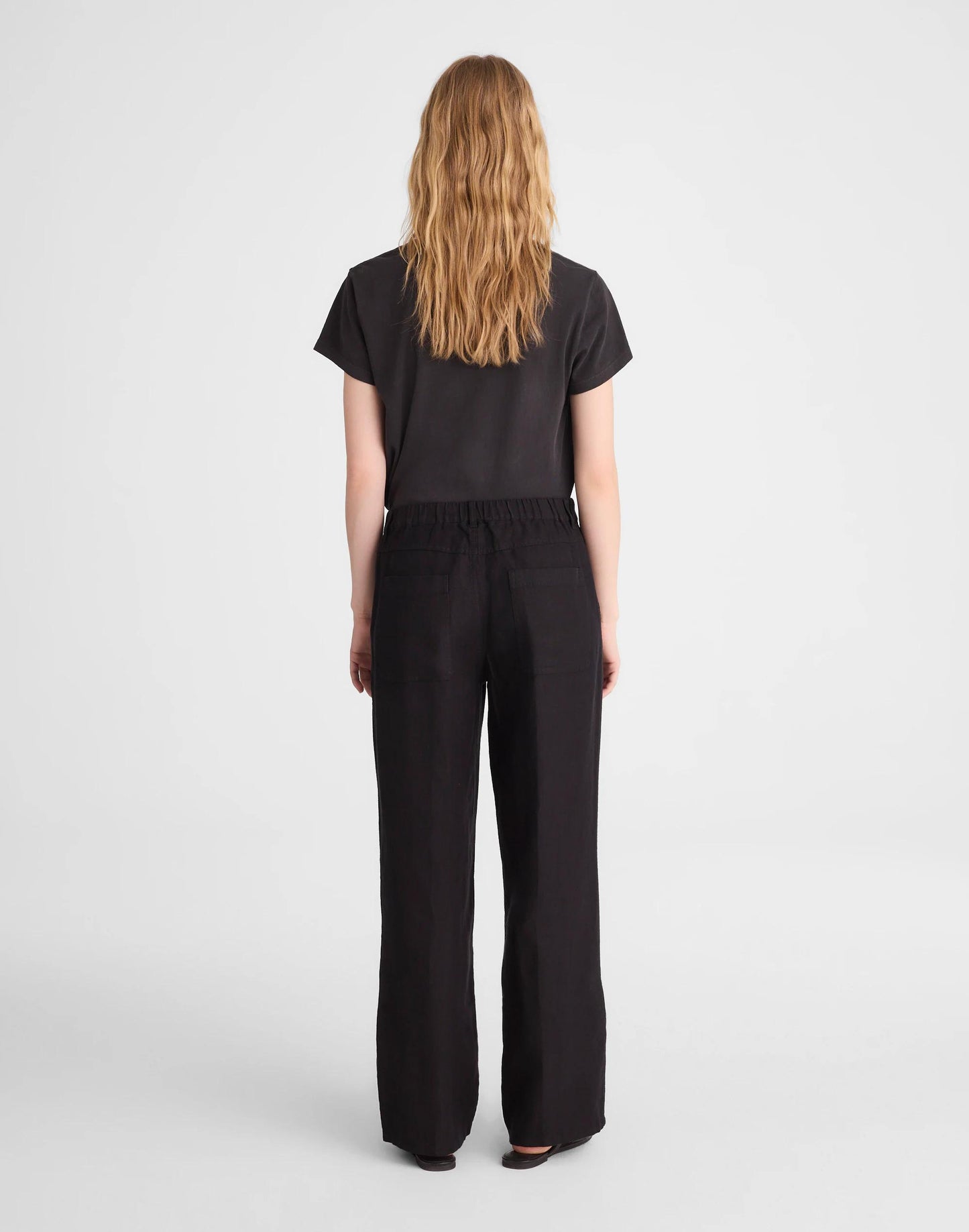 Madewell The Zoe Relaxed Straight Pant in 100% Linen