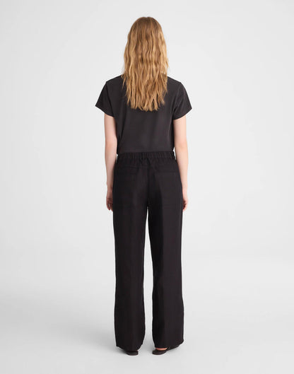 Madewell The Zoe Relaxed Straight Pant in 100% Linen