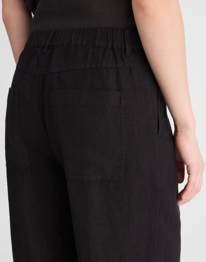 Madewell The Zoe Relaxed Straight Pant in 100% Linen
