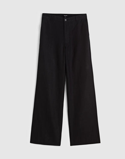 Madewell The Zoe Relaxed Straight Pant in 100% Linen