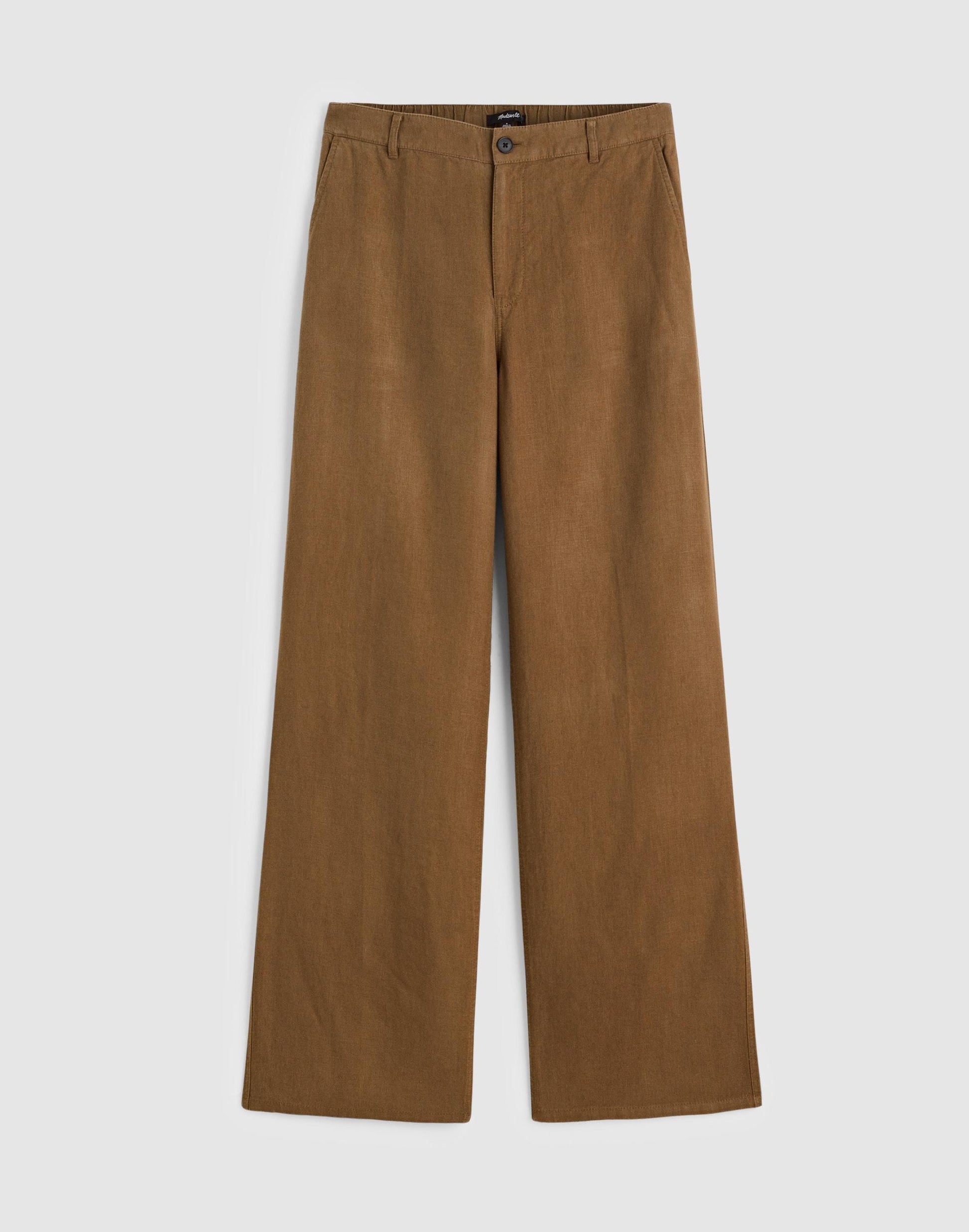 Madewell The Zoe Relaxed Straight Pant in 100% Linen