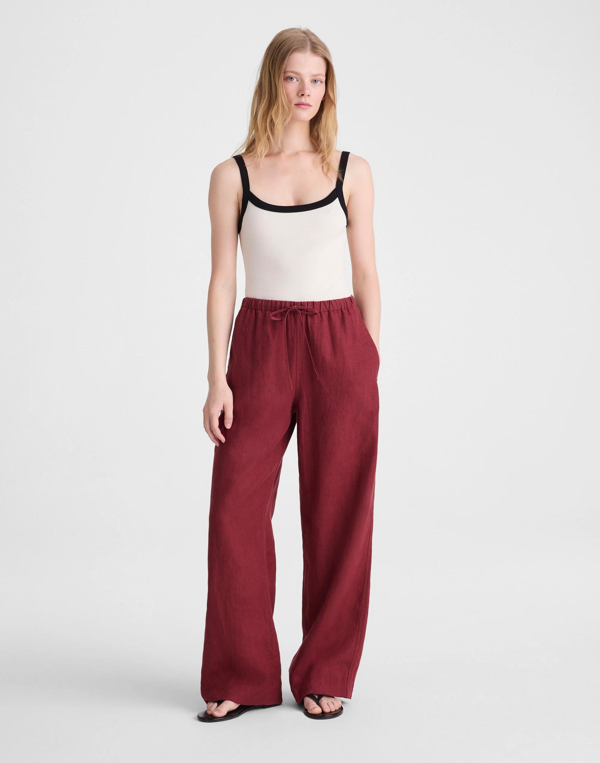 Madewell Pull-On Pants in 100% Linen