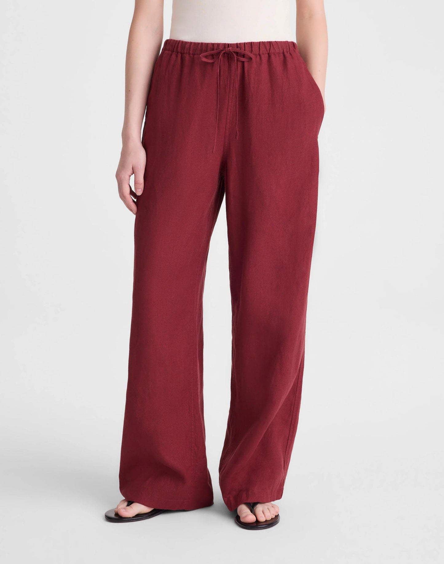 Madewell Pull-On Pants in 100% Linen