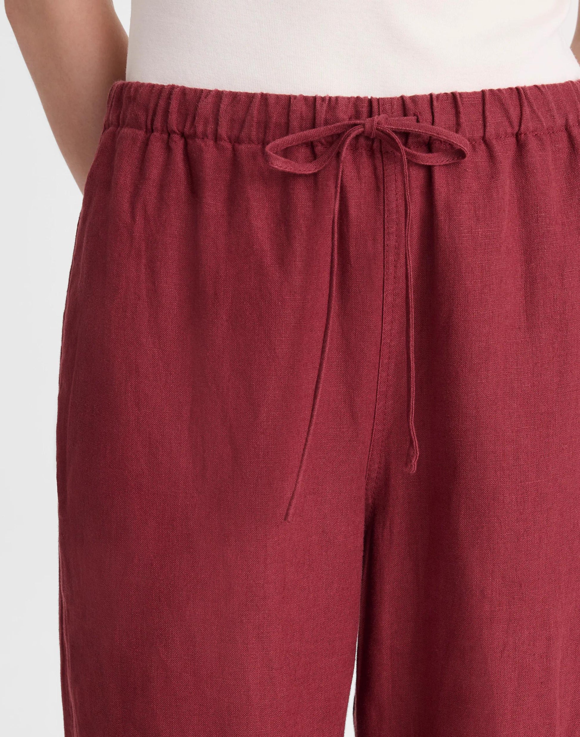 Madewell Pull-On Pants in 100% Linen