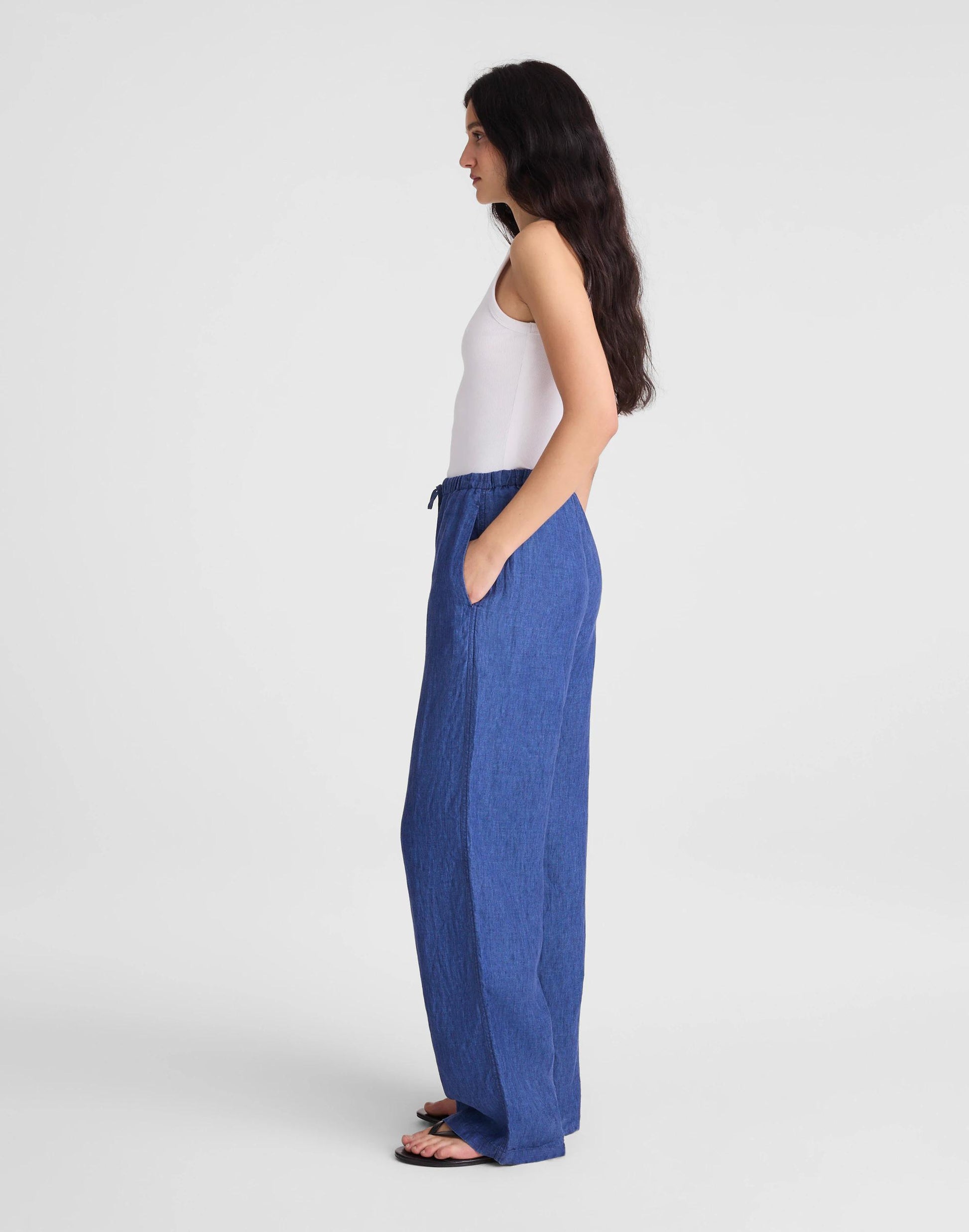 Madewell Pull-On Pants in 100% Linen