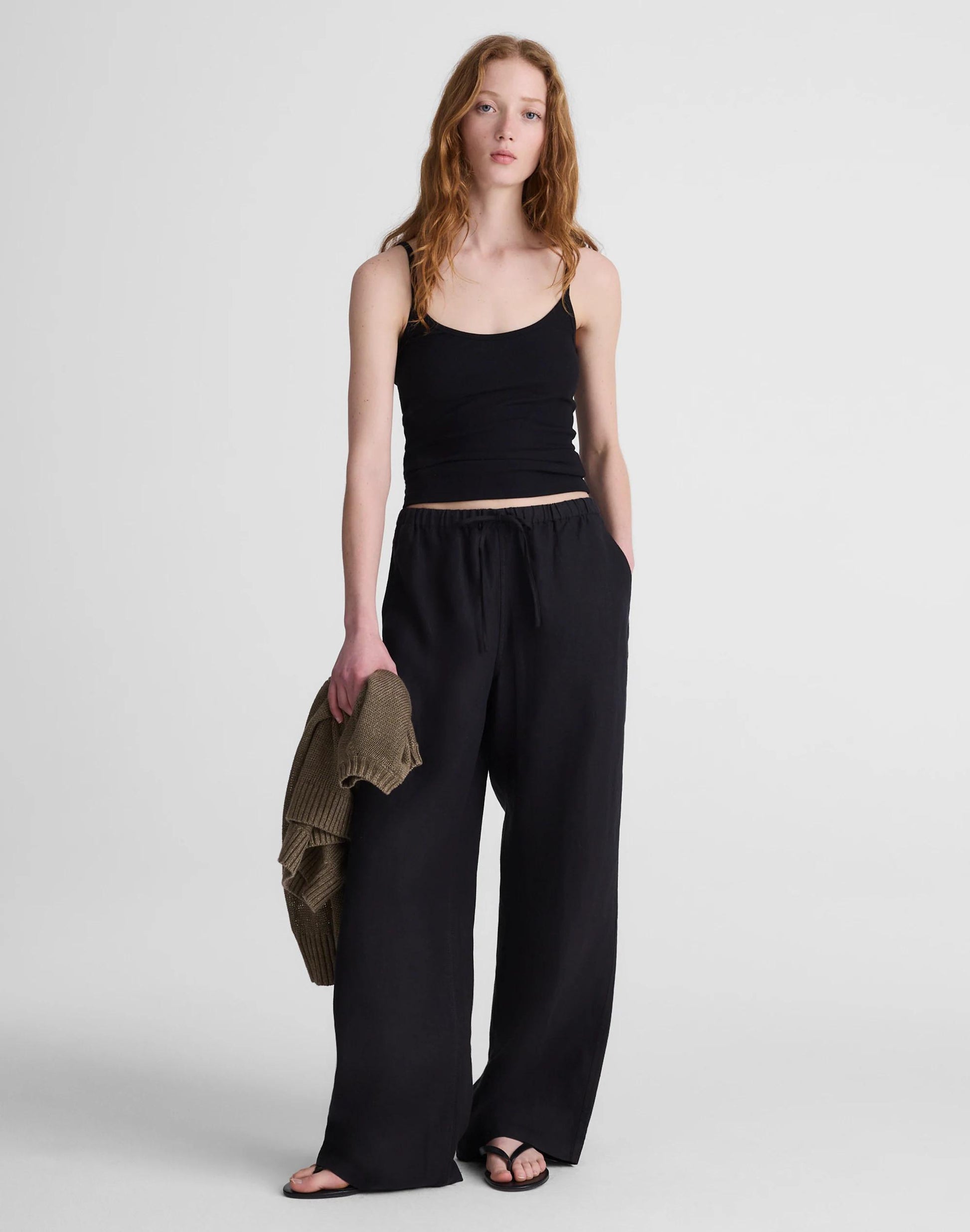 Madewell Pull-On Pants in 100% Linen