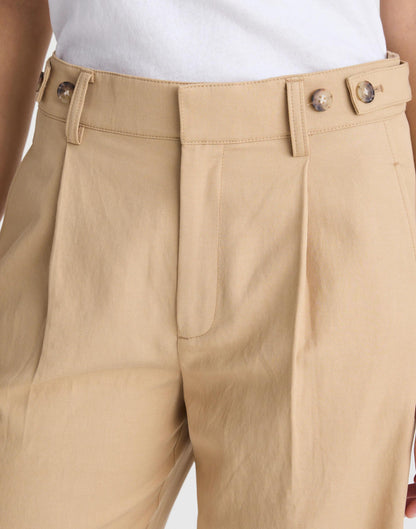 Madewell The Barrel-Leg Pant in Drapey Twill