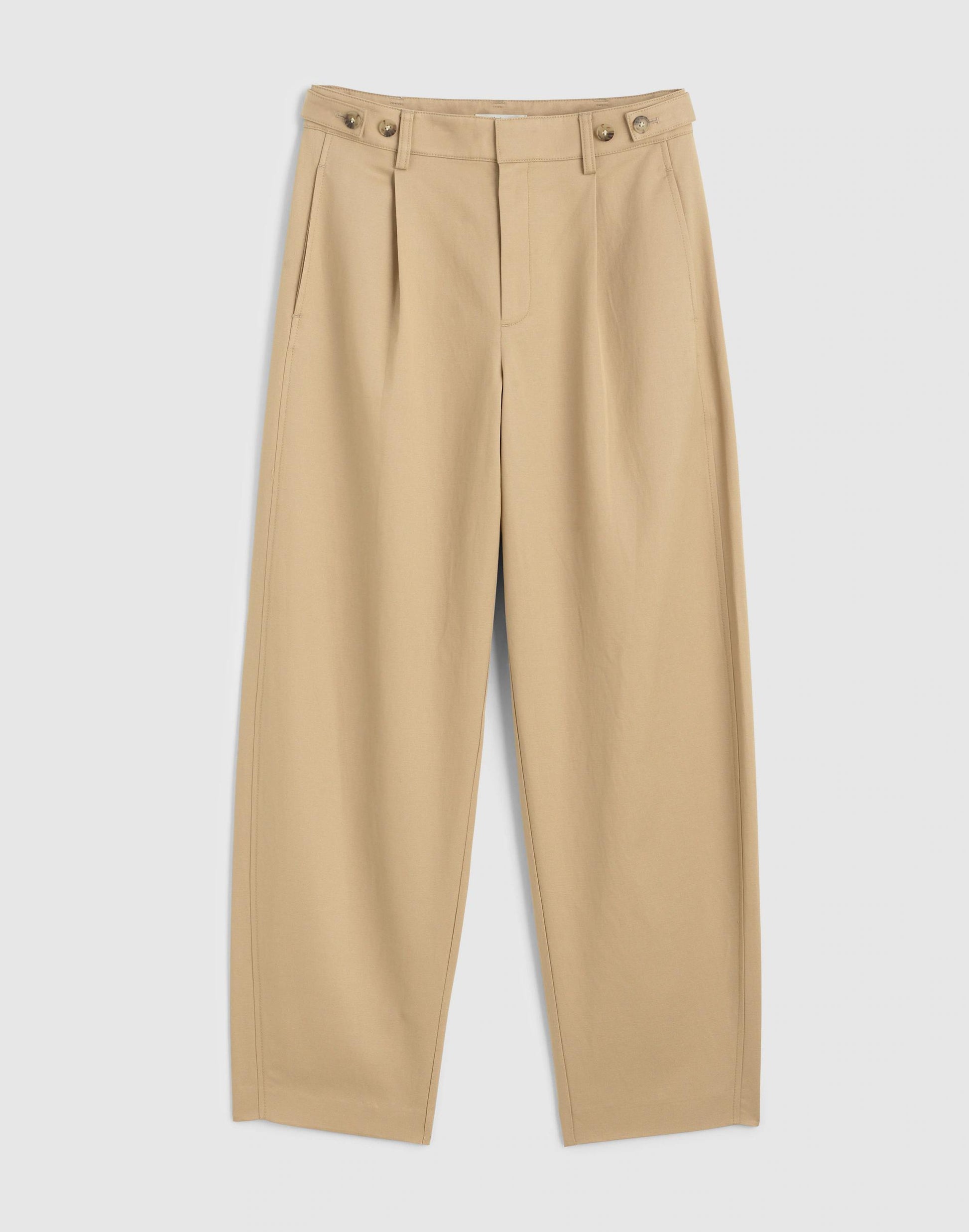 Madewell The Barrel-Leg Pant in Drapey Twill
