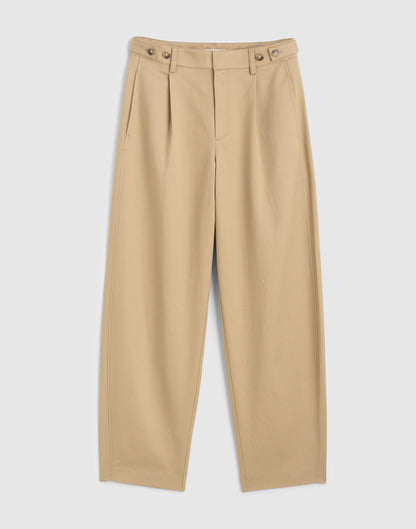 Madewell The Barrel-Leg Pant in Drapey Twill