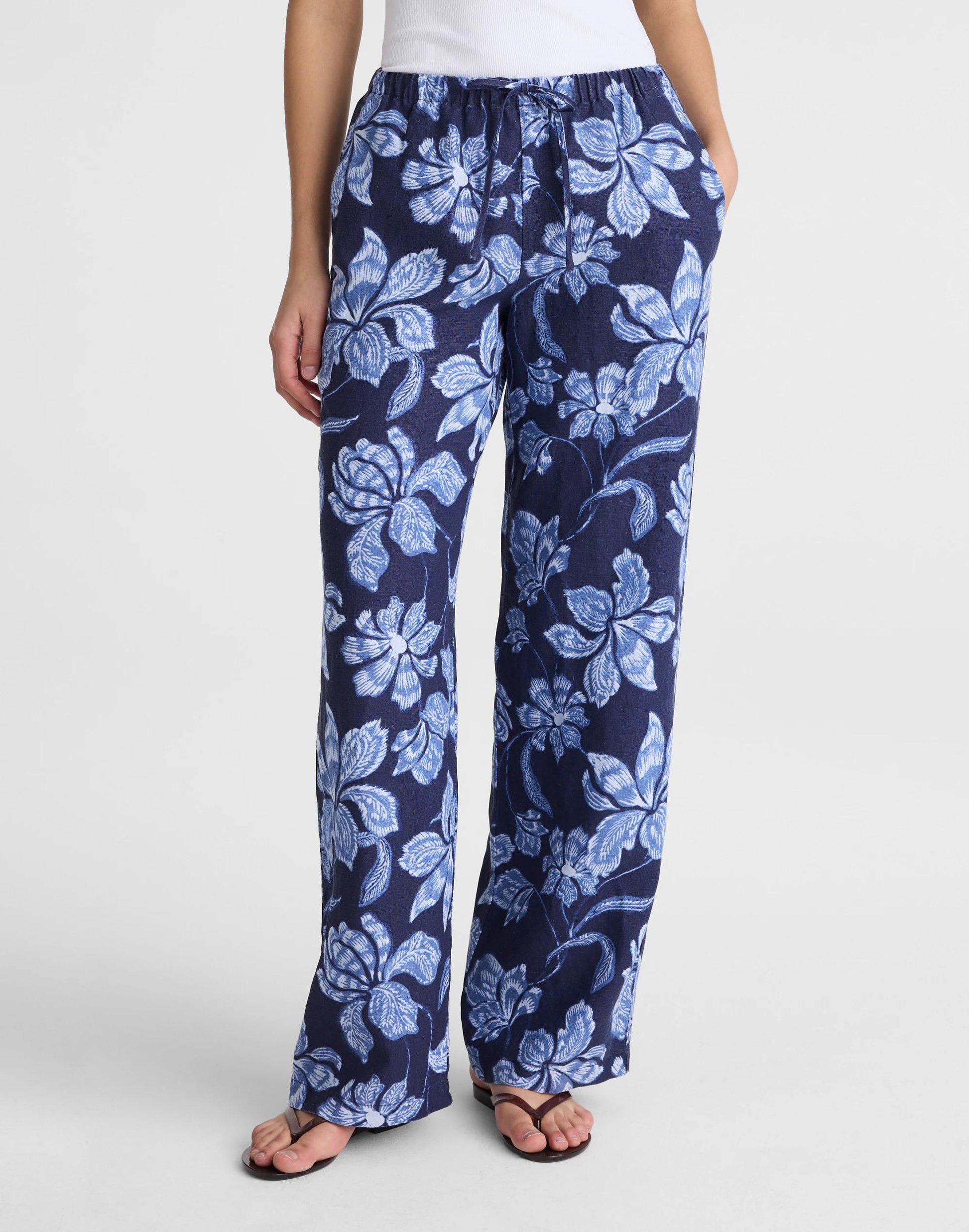 Madewell Pull-On Pants in 100% Linen