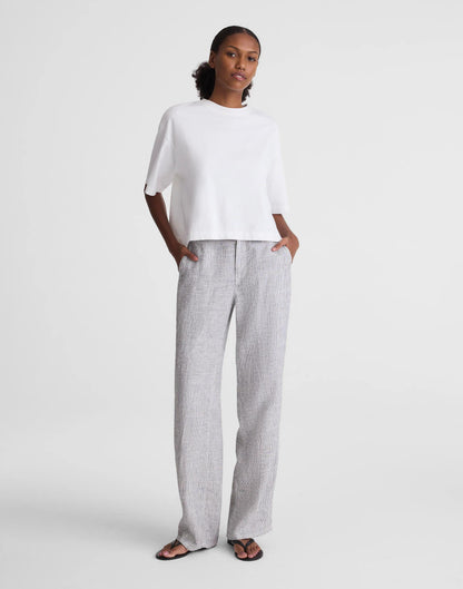 Madewell The Zoe Relaxed Straight Pant in 100% Linen