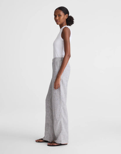 Madewell The Zoe Relaxed Straight Pant in 100% Linen