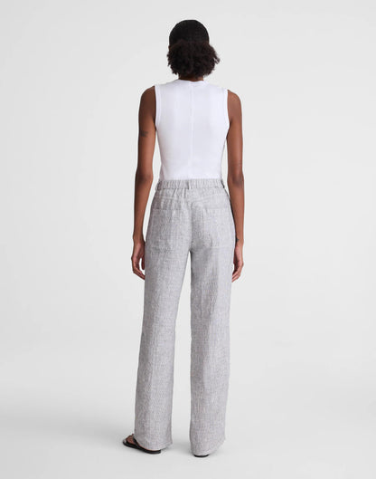 Madewell The Zoe Relaxed Straight Pant in 100% Linen