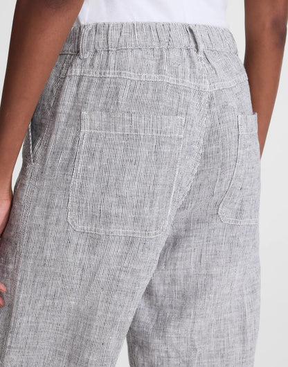 Madewell The Zoe Relaxed Straight Pant in 100% Linen