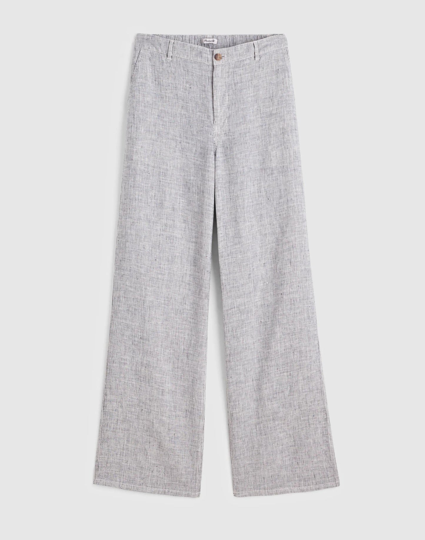 Madewell The Zoe Relaxed Straight Pant in 100% Linen