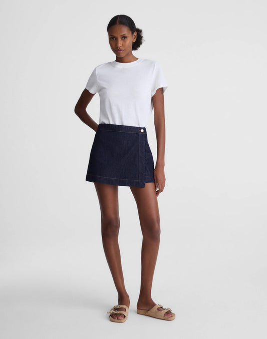 Madewell Denim Wrap Mini Skort