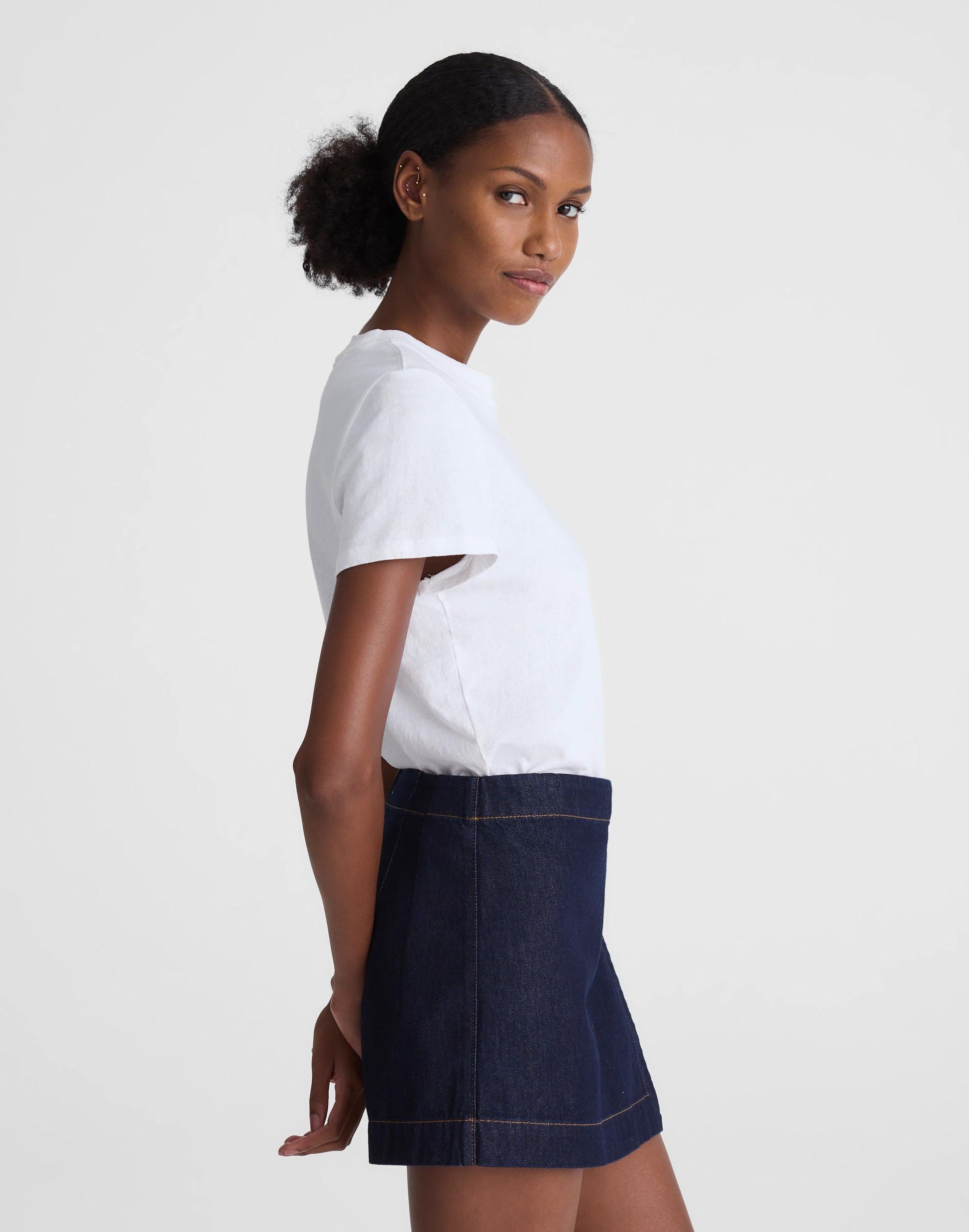Madewell Denim Wrap Mini Skort