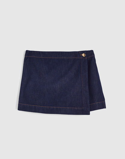 Madewell Denim Wrap Mini Skort