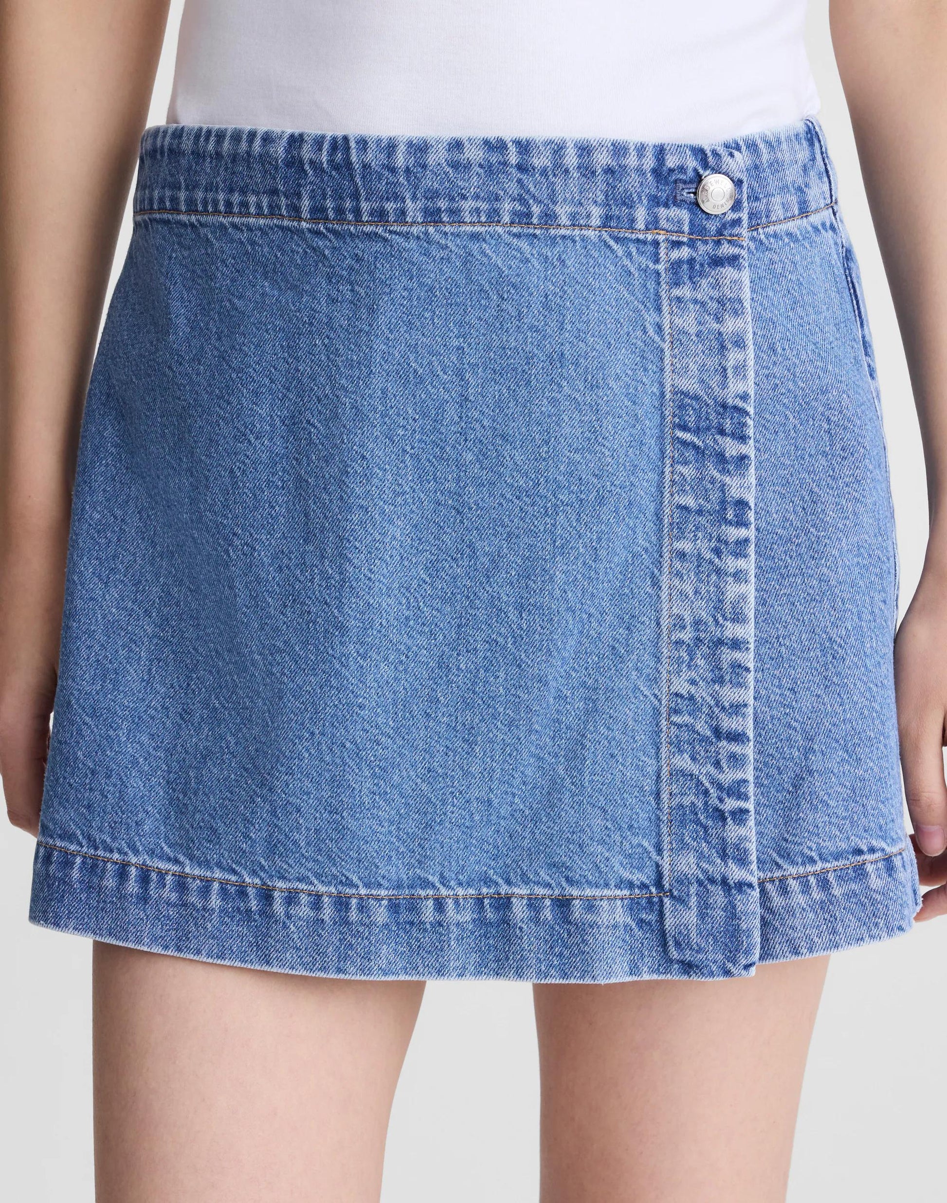 Madewell Denim Wrap Mini Skort