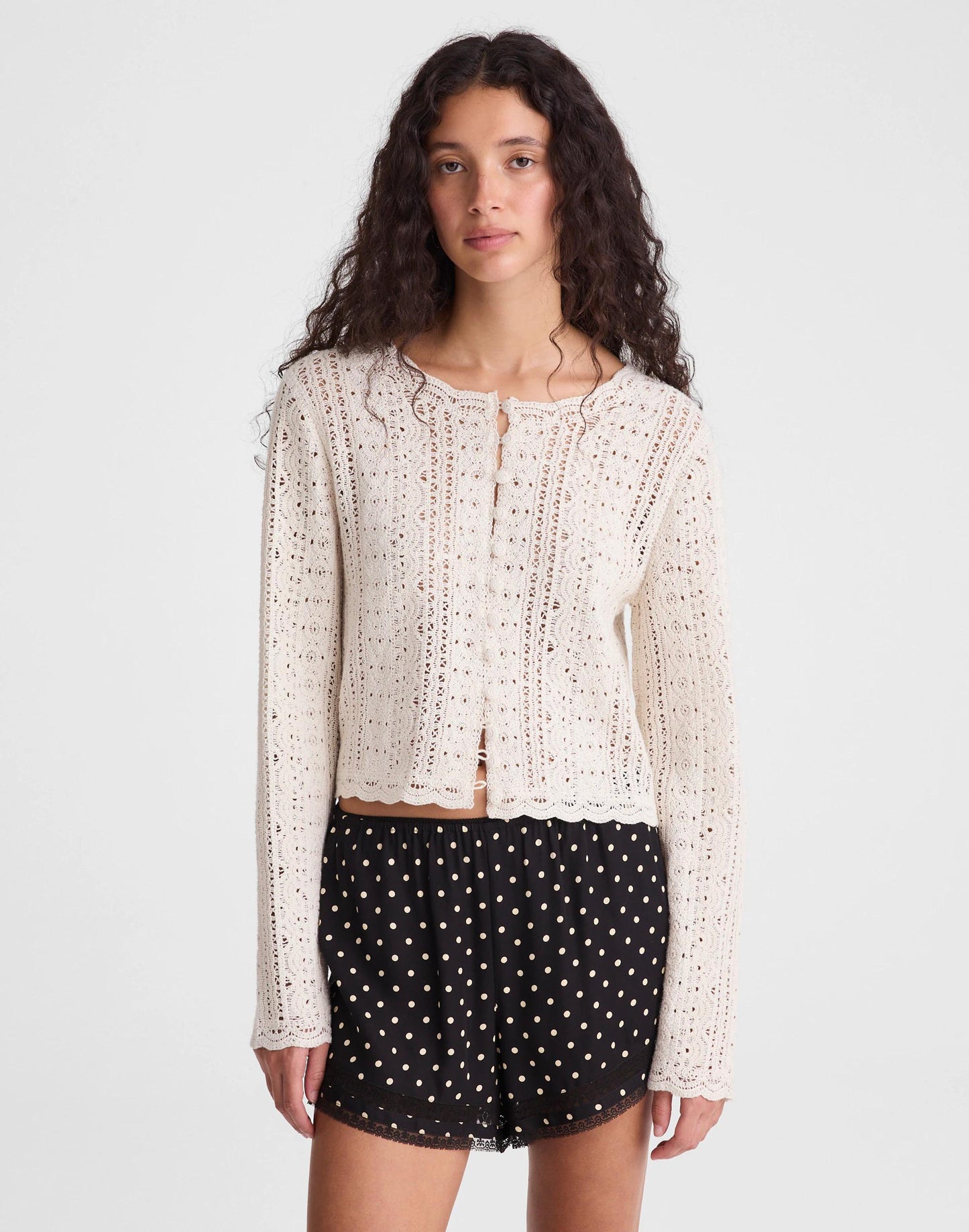 Madewell Open-Knit Lace Cardigan