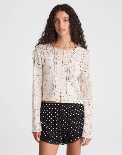 Madewell Open-Knit Lace Cardigan