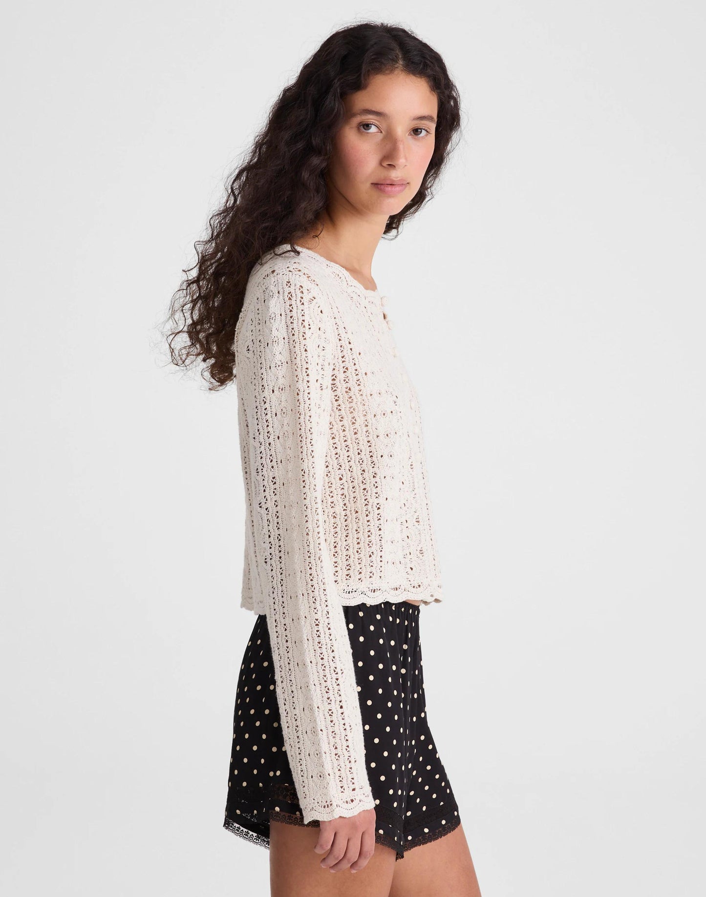 Madewell Open-Knit Lace Cardigan