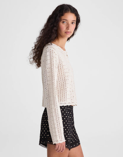 Madewell Open-Knit Lace Cardigan
