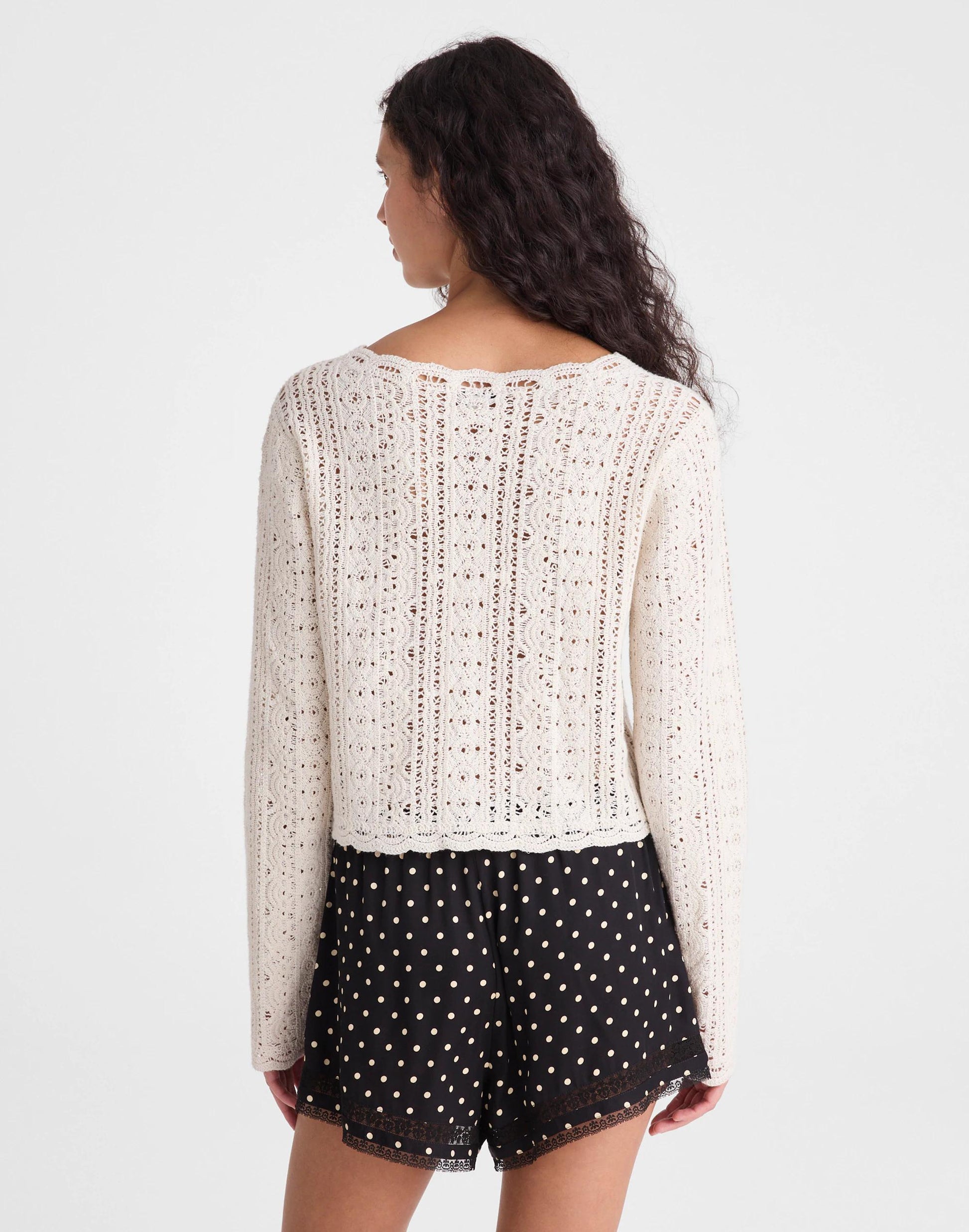 Madewell Open-Knit Lace Cardigan