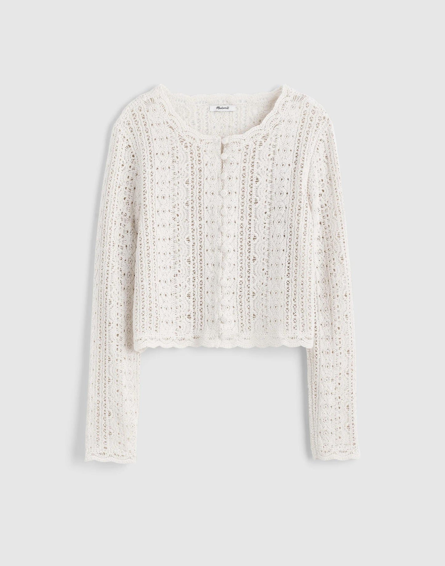 Madewell Open-Knit Lace Cardigan