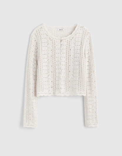 Madewell Open-Knit Lace Cardigan