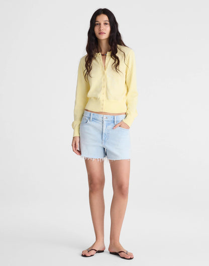 Madewell Button-Front Cardigan in 100% Cotton
