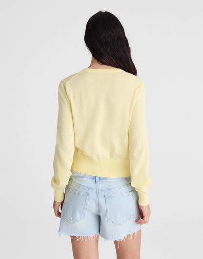 Madewell Button-Front Cardigan in 100% Cotton