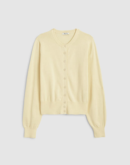 Madewell Button-Front Cardigan in 100% Cotton