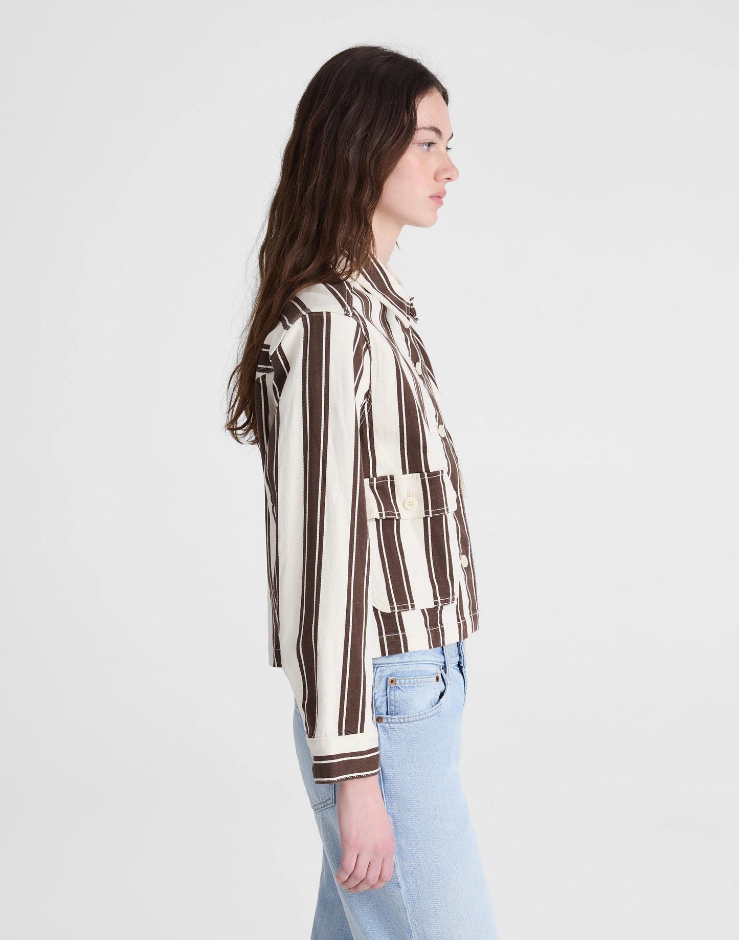 Madewell Cropped Button-Front Jacket