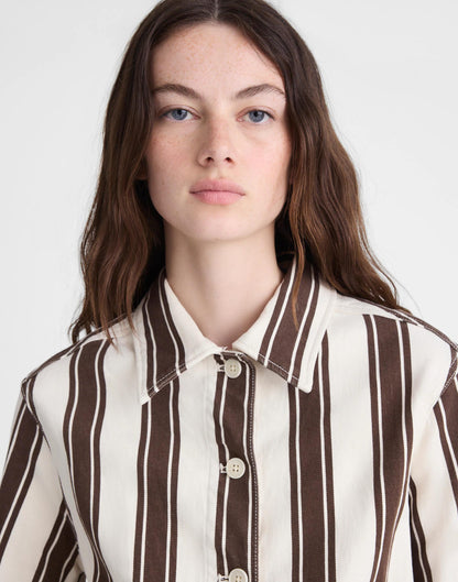 Madewell Cropped Button-Front Jacket