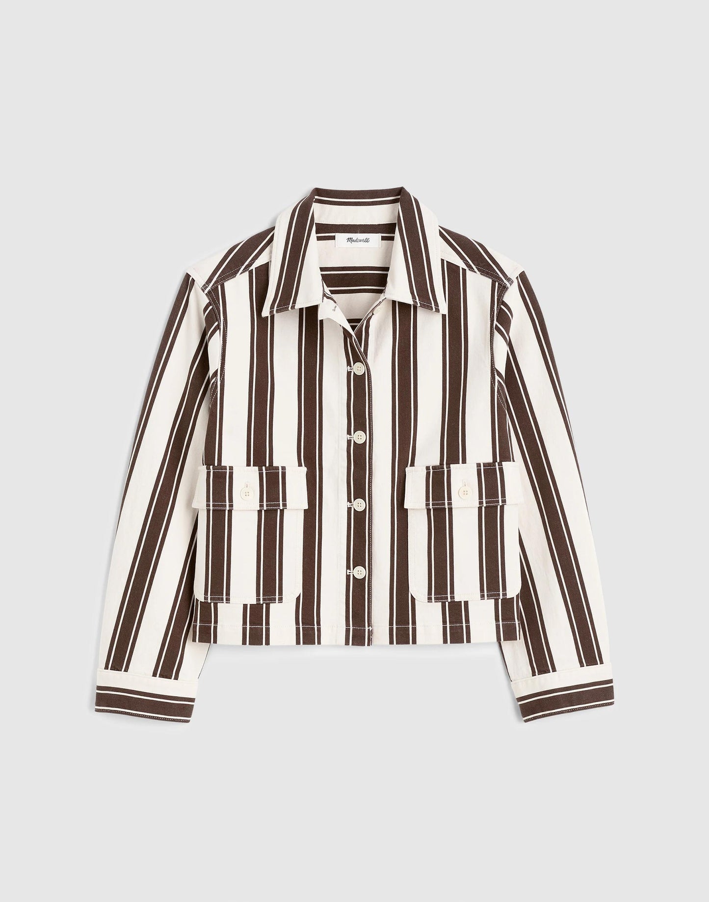 Madewell Cropped Button-Front Jacket