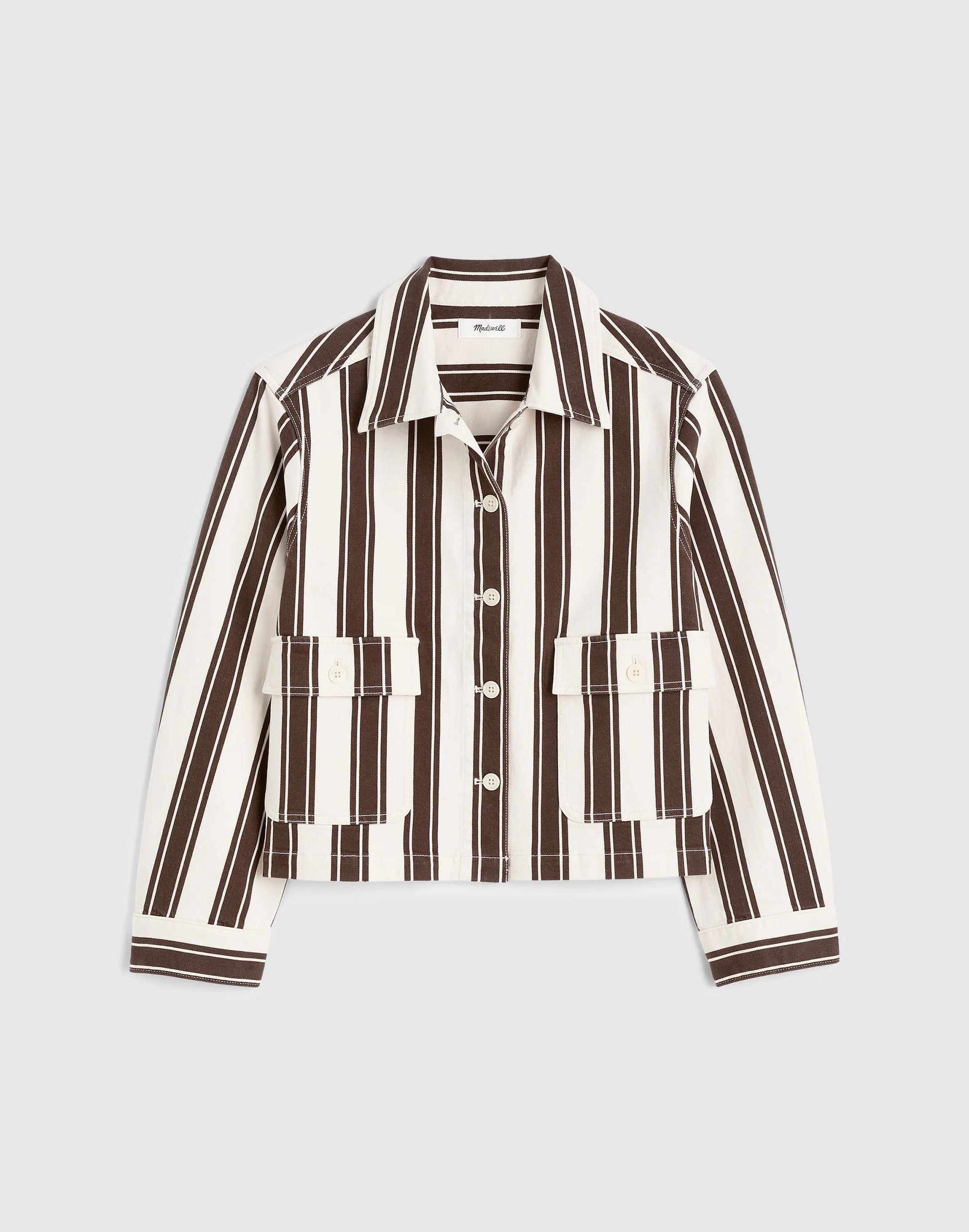 Madewell Cropped Button-Front Jacket