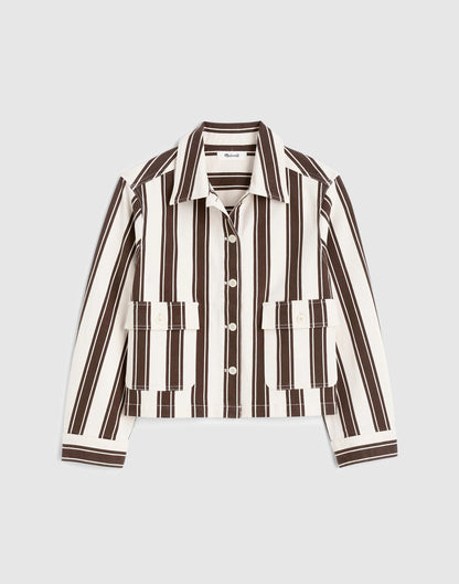 Madewell Cropped Button-Front Jacket