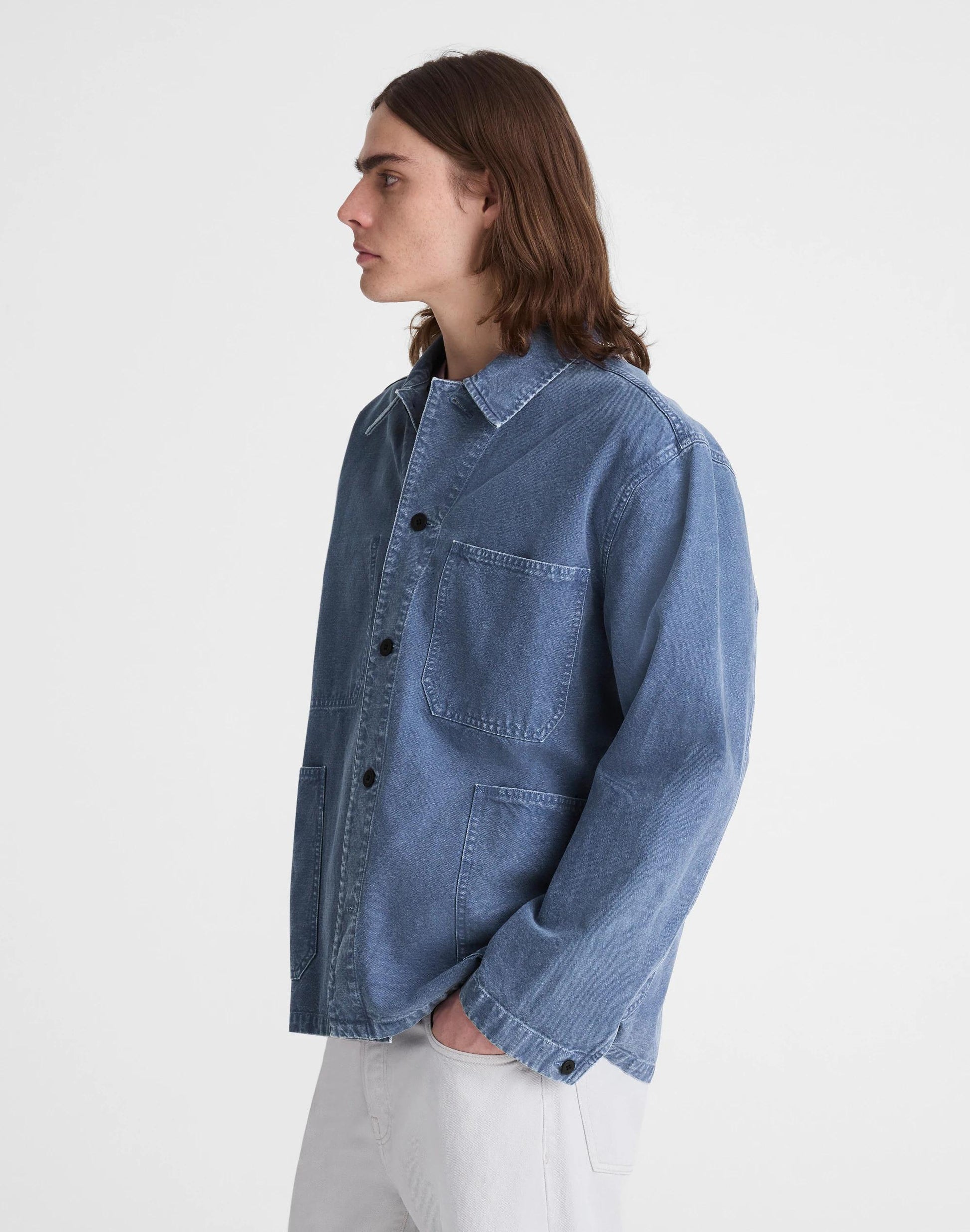 Madewell Chore Jacket in Cotton-Hemp Blend