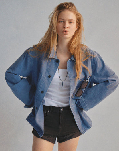 Madewell Chore Jacket in Cotton-Hemp Blend