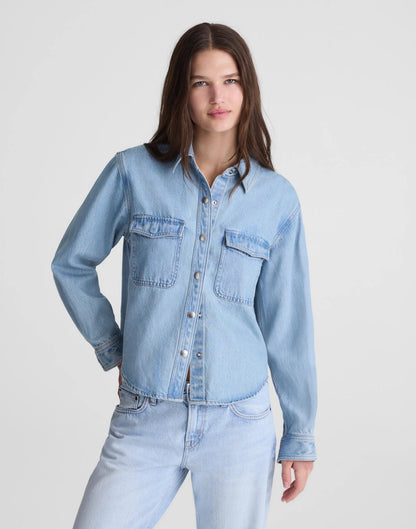 Madewell Airy Denim Relaxed Shirt-Jacket
