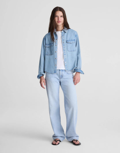 Madewell Airy Denim Relaxed Shirt-Jacket