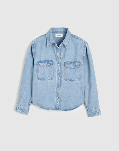 Madewell Airy Denim Relaxed Shirt-Jacket