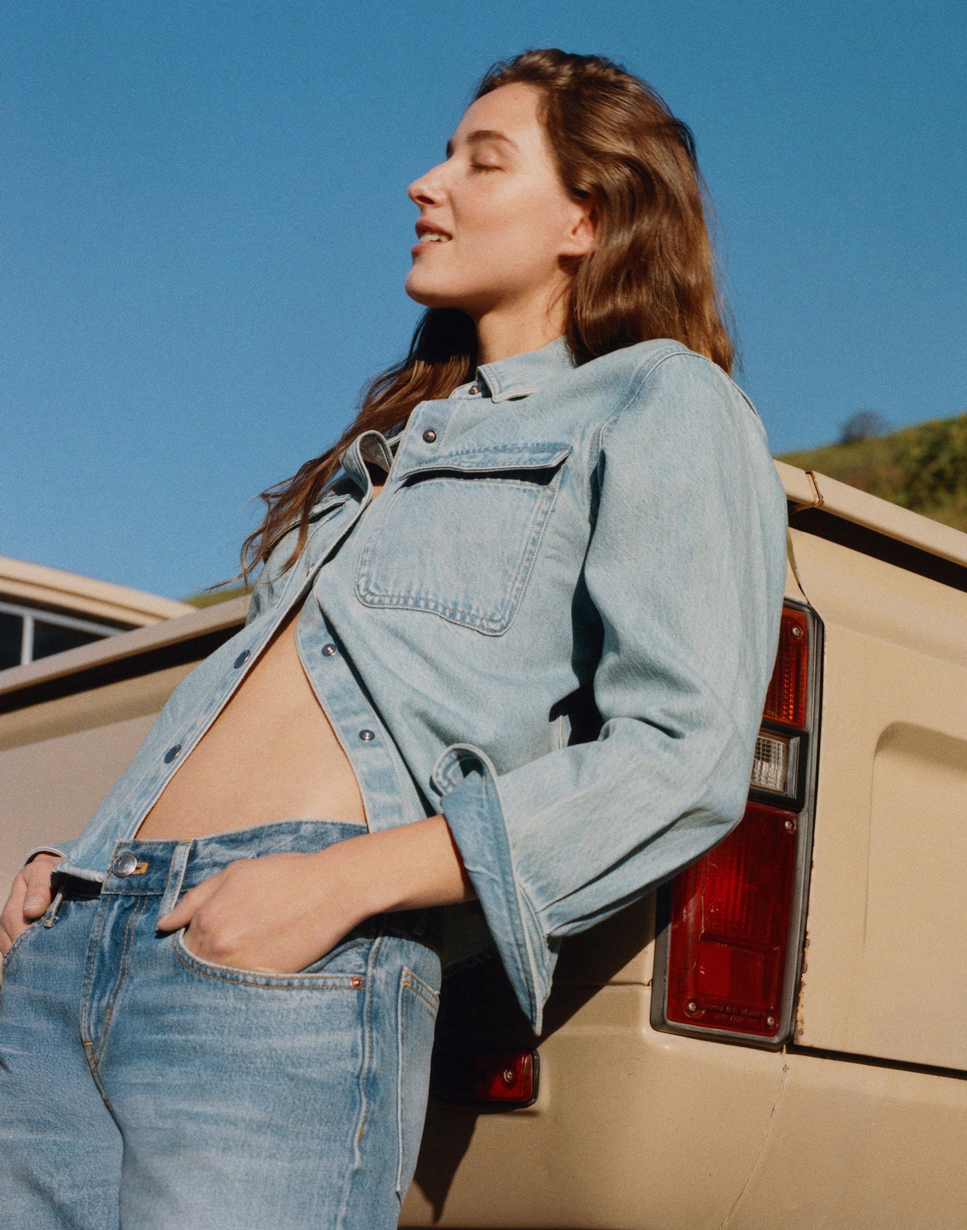 Madewell Airy Denim Relaxed Shirt-Jacket