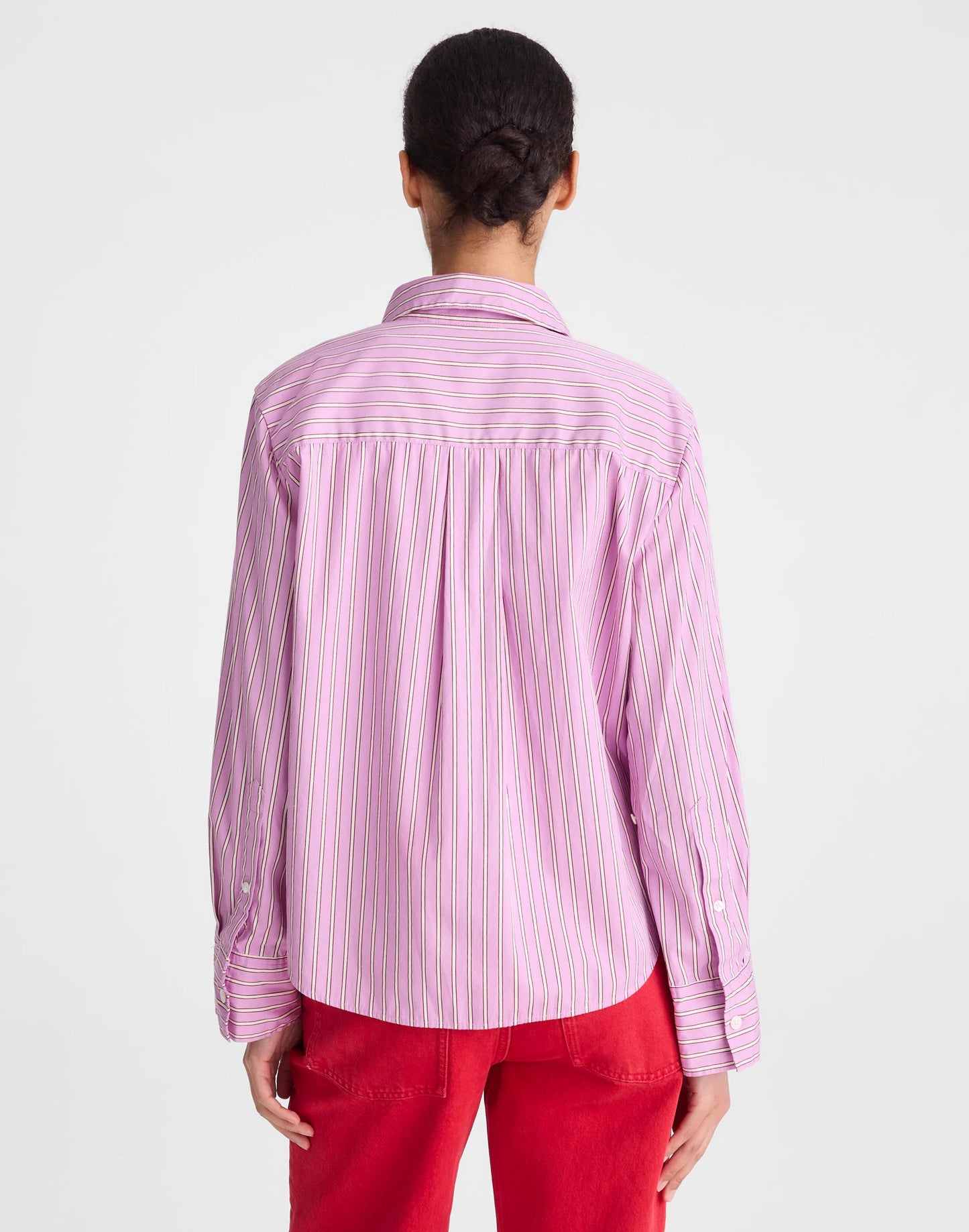 Madewell The Signature Y-Neck Shirt in Poplin
