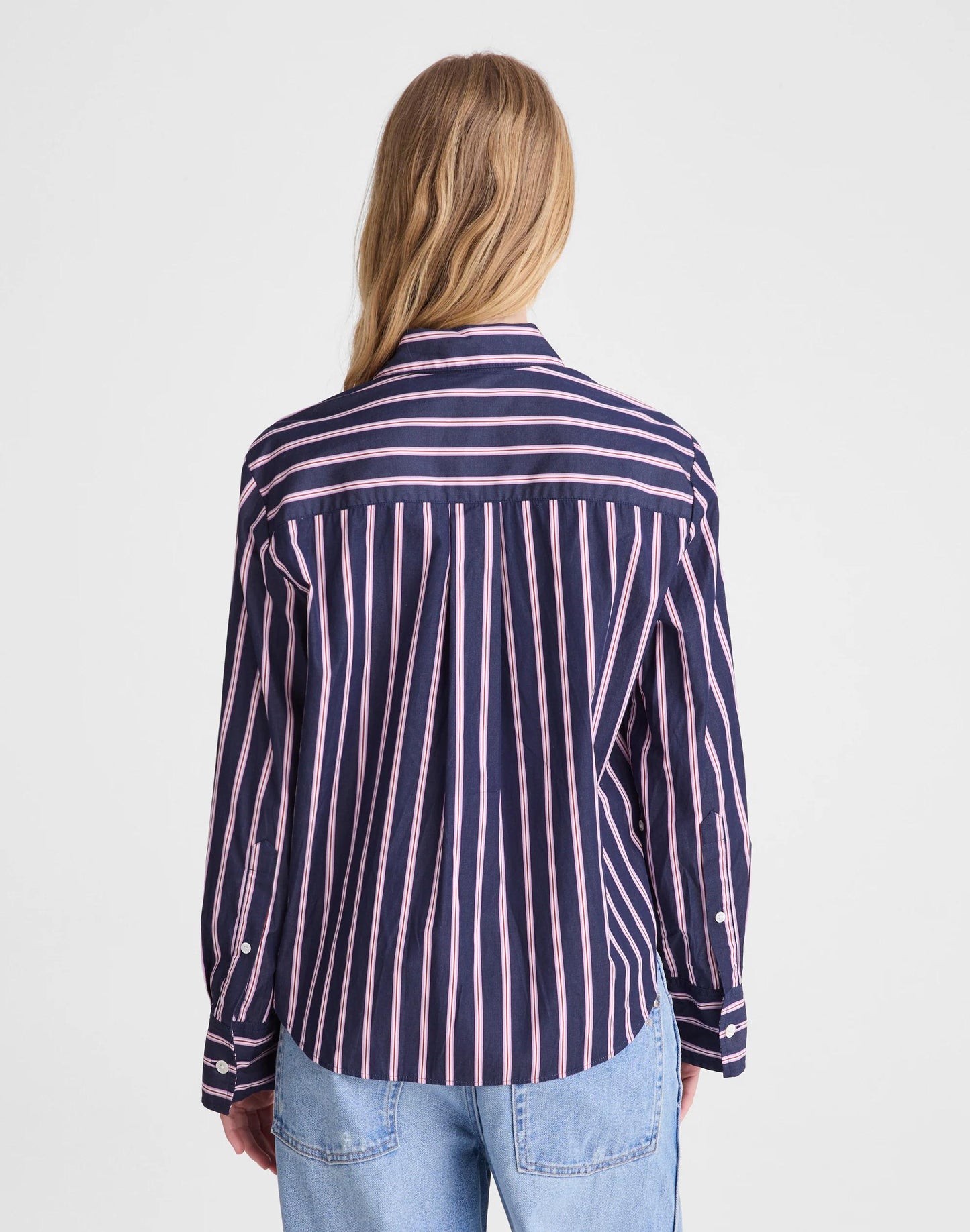 Madewell The Signature Y-Neck Shirt in Poplin
